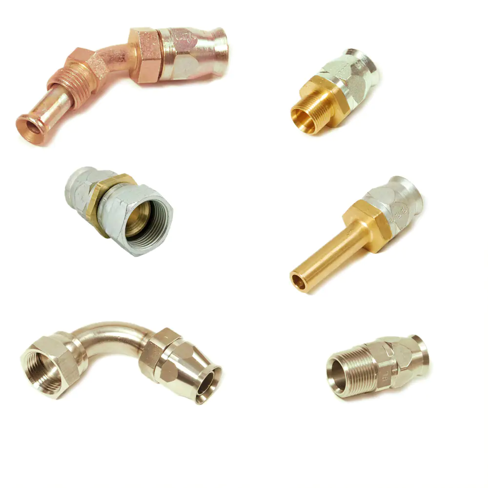 派克90系列，現(xiàn)場可拆式軟管接頭，用于PTFE 軟管連接